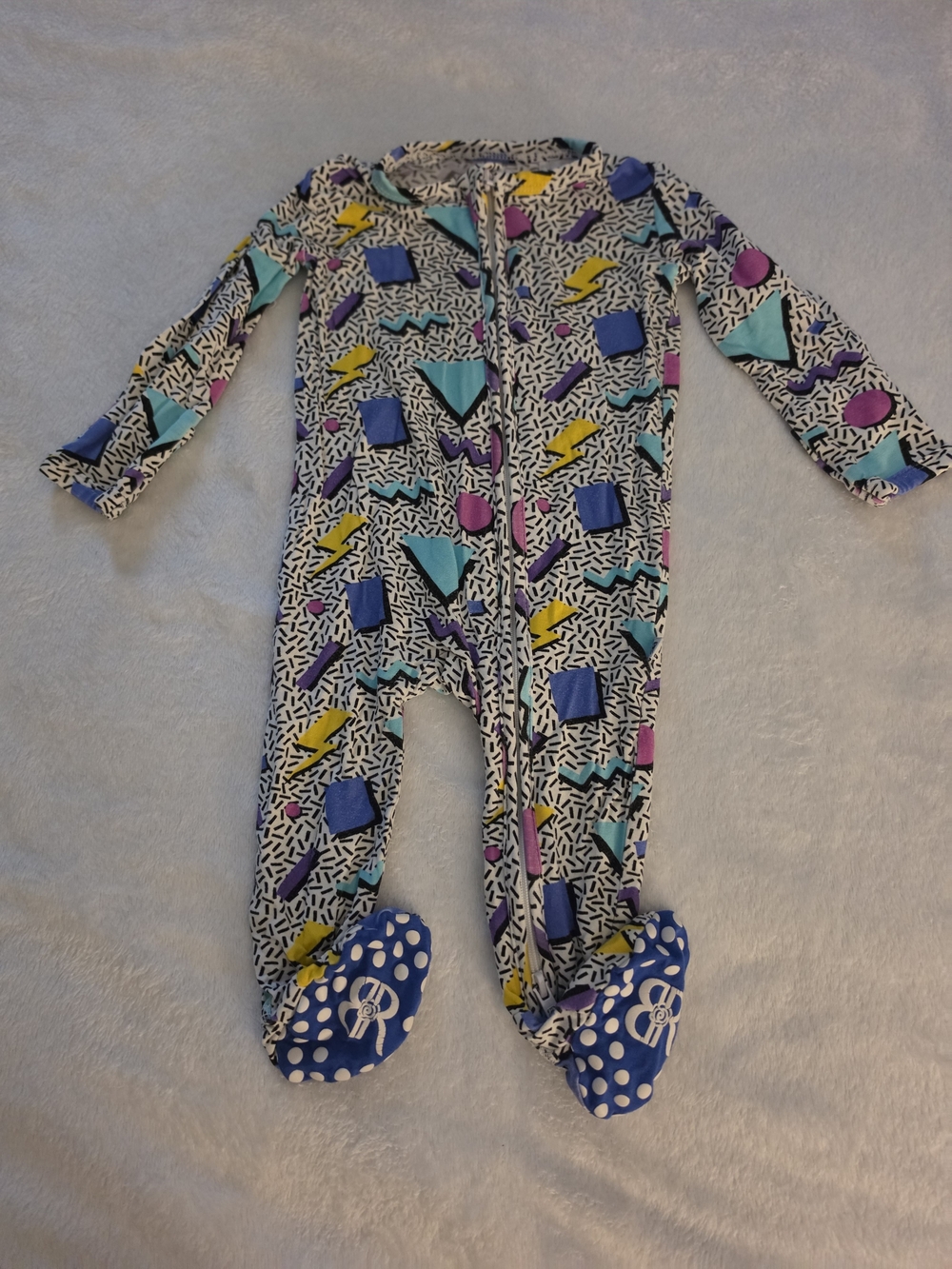 Bums & Roses Fresh Prints of Bel-Air Bamboo Zippy 3-6m